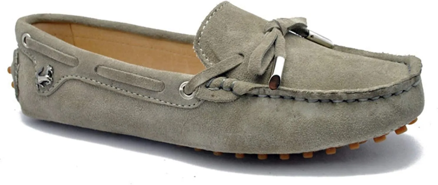 Minishion Womens Loafers & Slip-ons Suede Driving Shoes YB9602