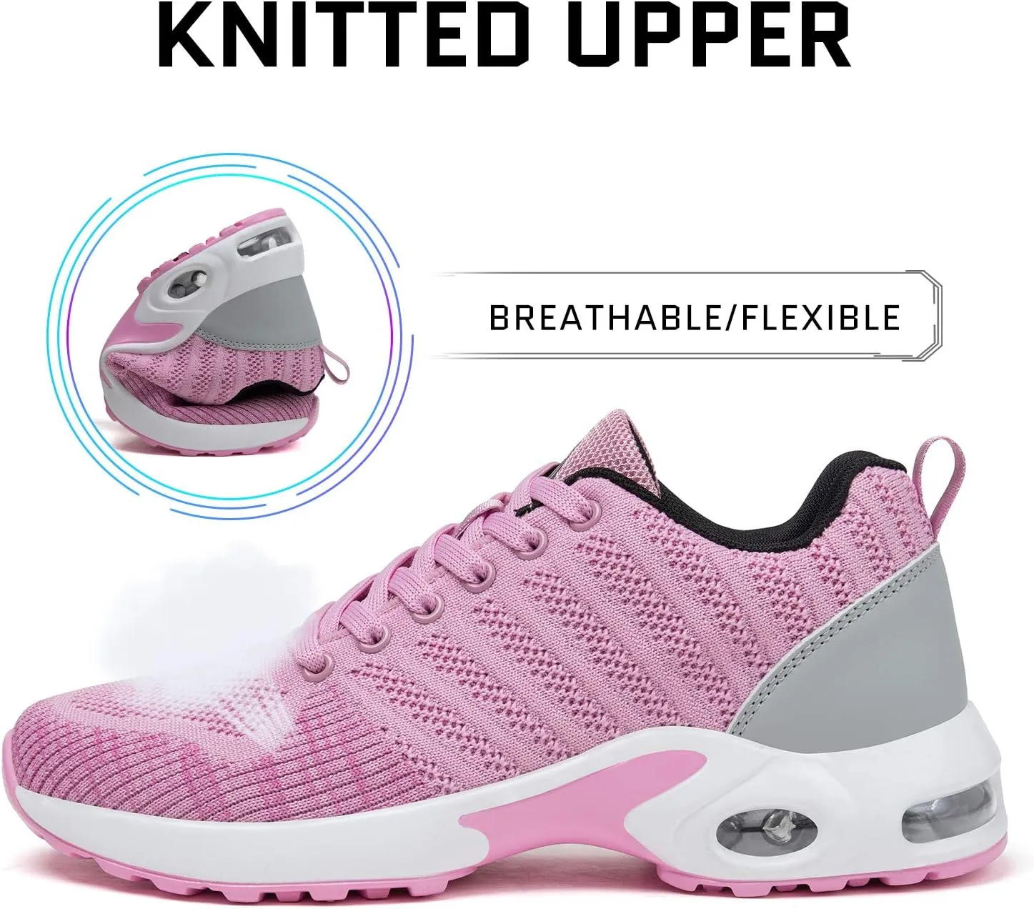 Mishansha Womens Sneakers Air Cushion Running Tennis Shoes Women Lightweight Arch Support Walking Shoes