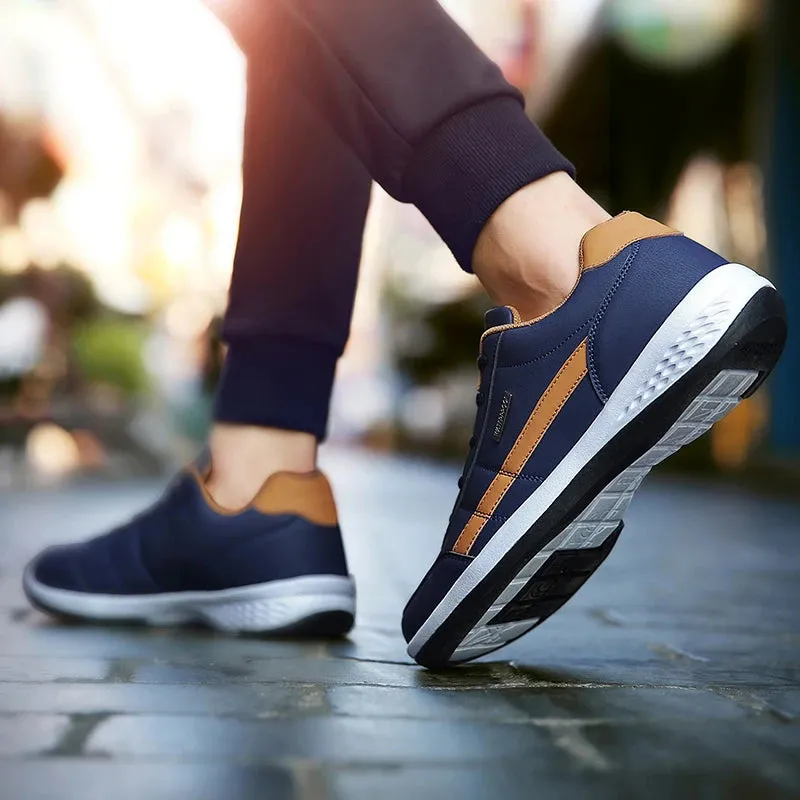 Morgan - Men's Casual Breathable PU Leather Sneakers