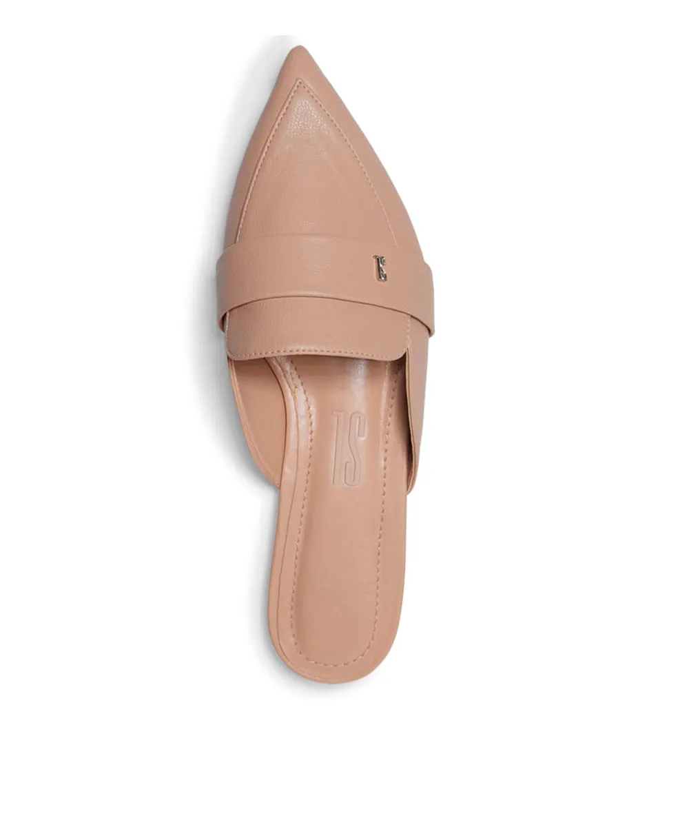Mule Santa Lolla Nude Palha Bico Fino