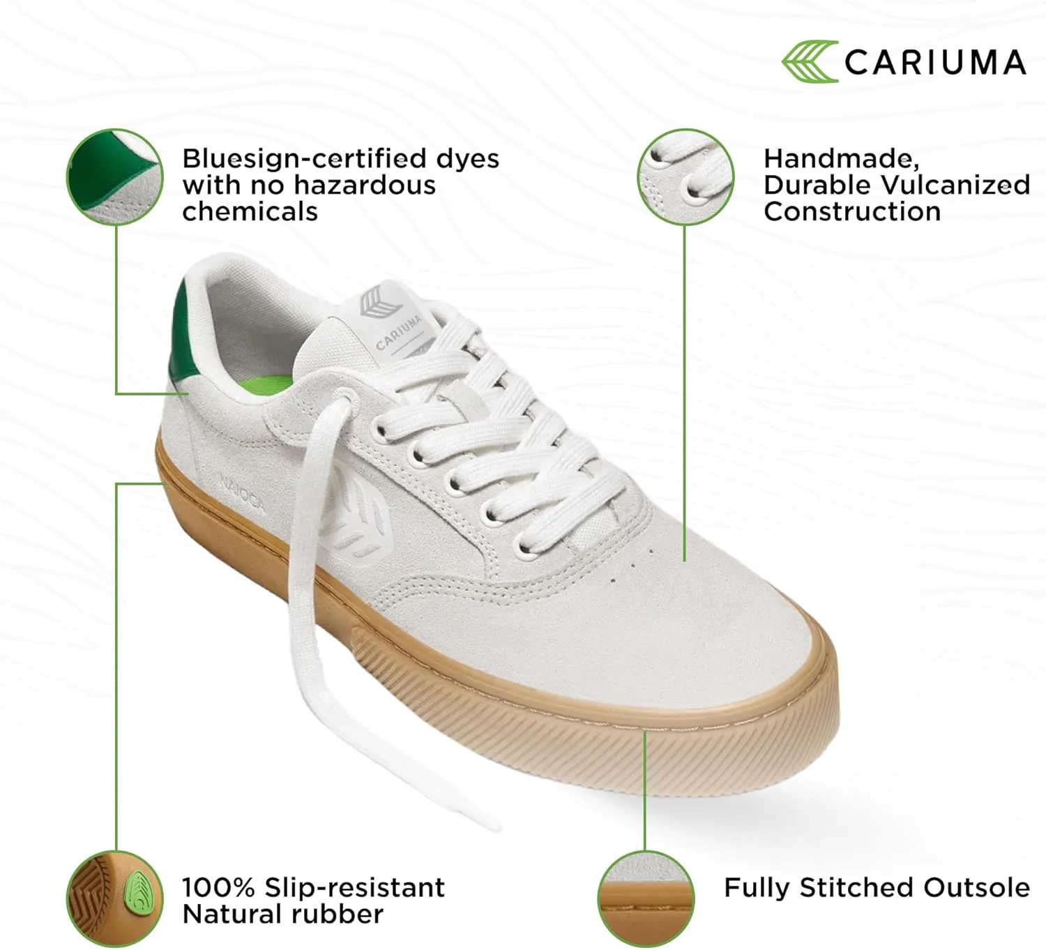NAIOCA Suede Sneakers, Comfortable Shoes for Women, Lightweight & Sustainable, Versatile Casual Footwear with 100% Vegan Insoles, Rubber Soles