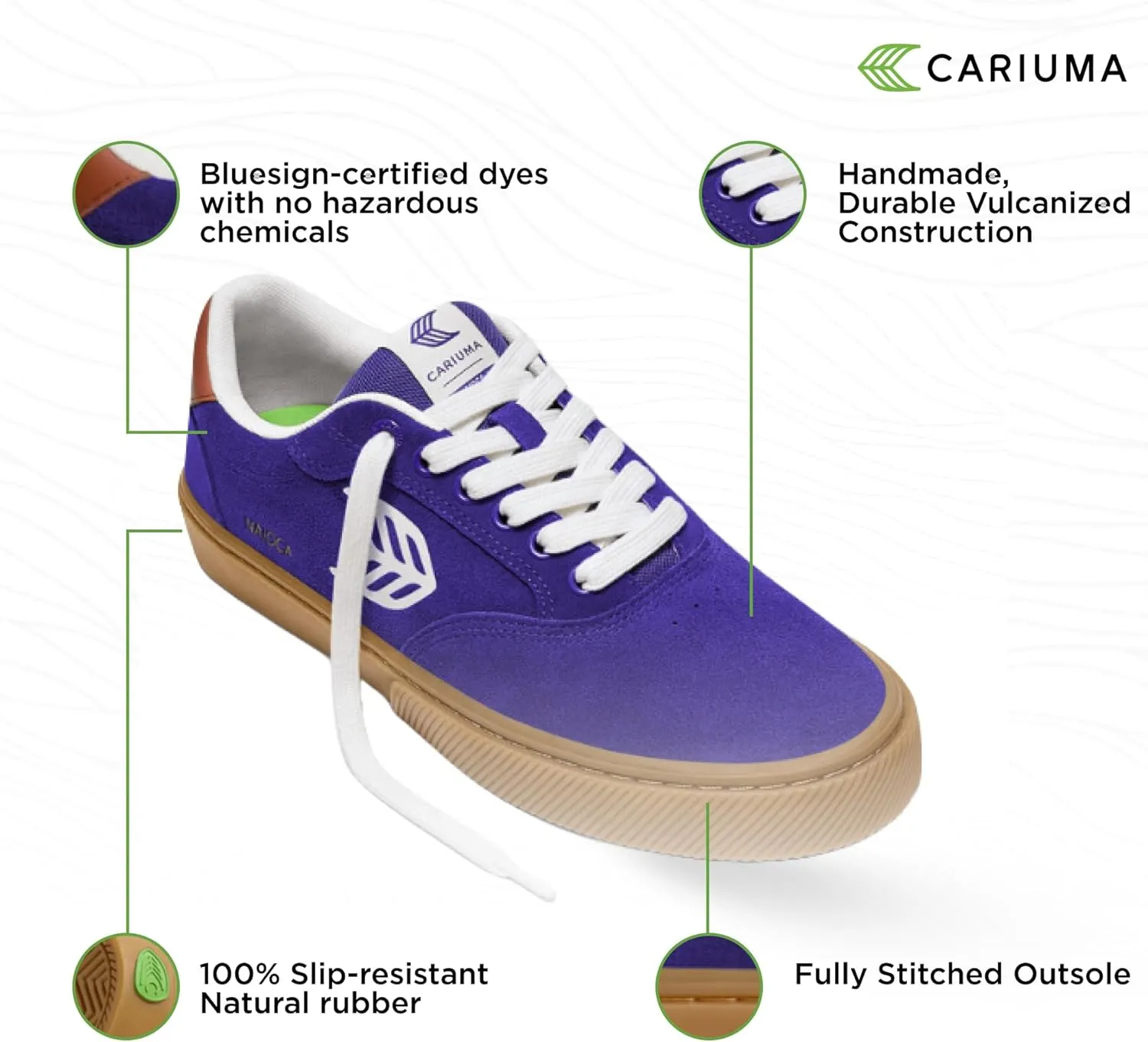 NAIOCA Suede Sneakers, Comfortable Shoes for Women, Lightweight & Sustainable, Versatile Casual Footwear with 100% Vegan Insoles, Rubber Soles