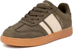 Nautica Boys Girls Casual Fashion Shoes – Comfortable Soccer Classic Walking Tennis Sneakers for Kids – Breathable, Lightweight & Flexible (Lace Up/Bungee) (Low-Top/High Top)