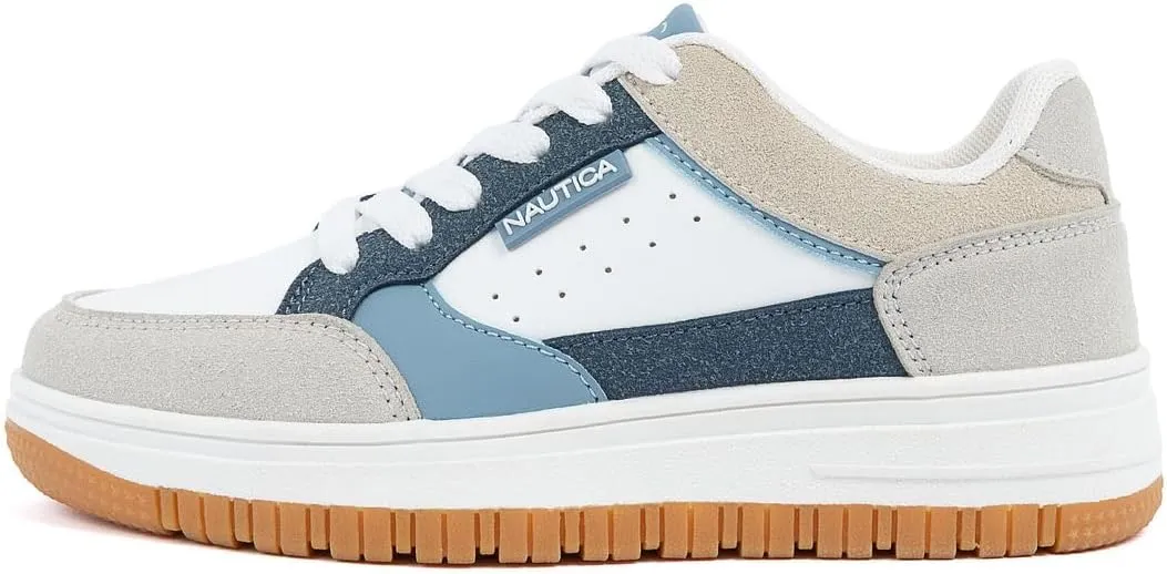 Nautica Boys Low-Top Sneakers, Basketball Tennis Shoes for Kids, Outdoor School Running Shoes - Sizes for Big Kid/Little Kid
