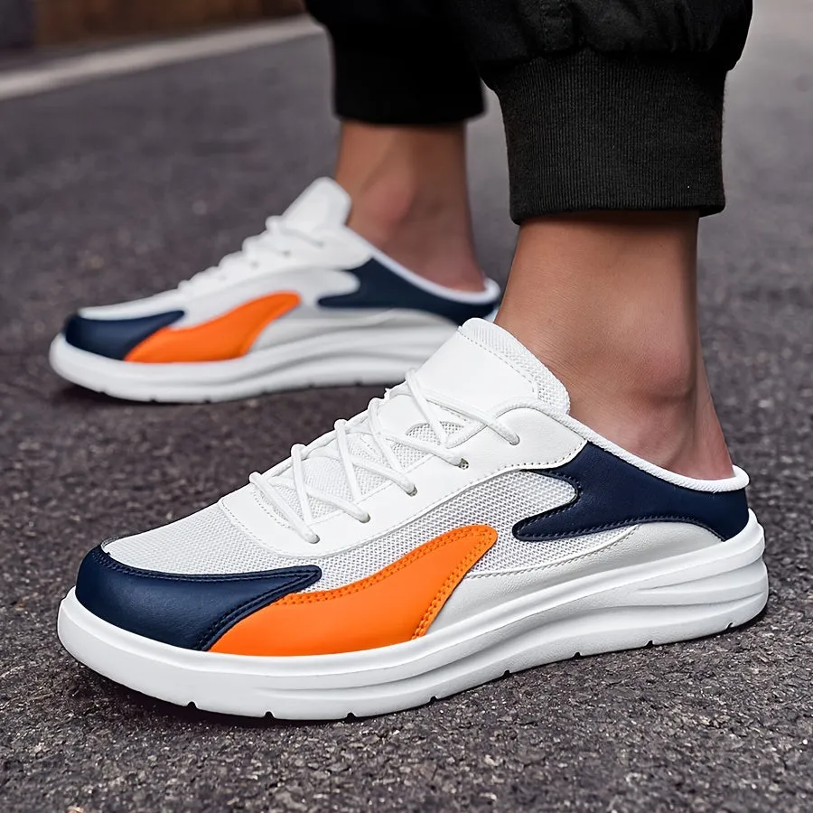 Navy Geometric Lightweight Sneakers