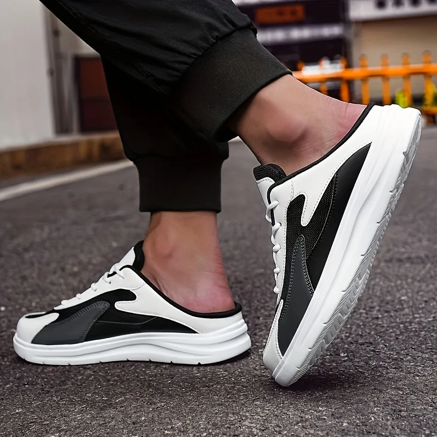 Navy Geometric Lightweight Sneakers