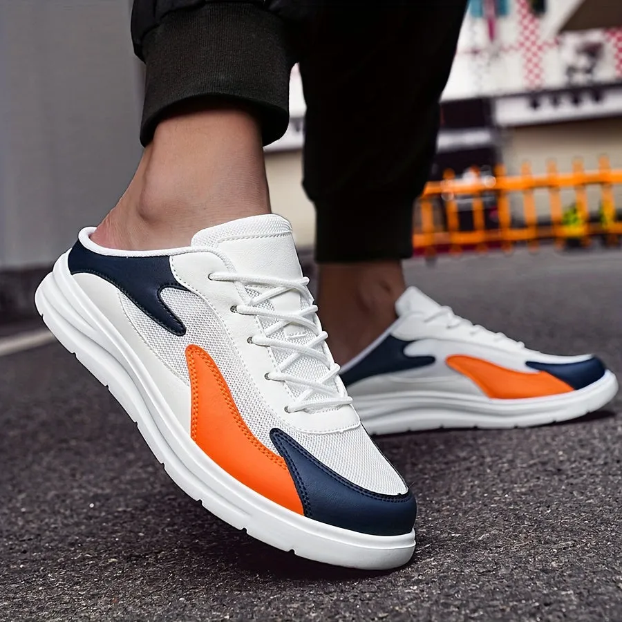 Navy Geometric Lightweight Sneakers