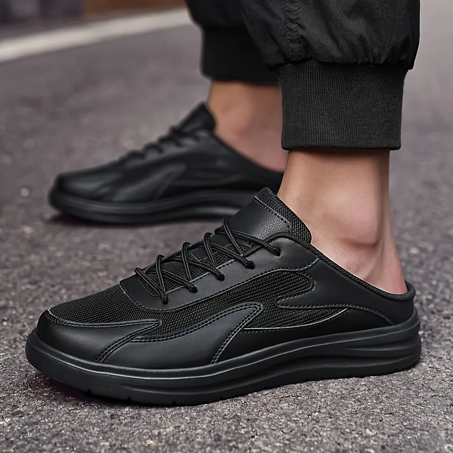 Navy Geometric Lightweight Sneakers