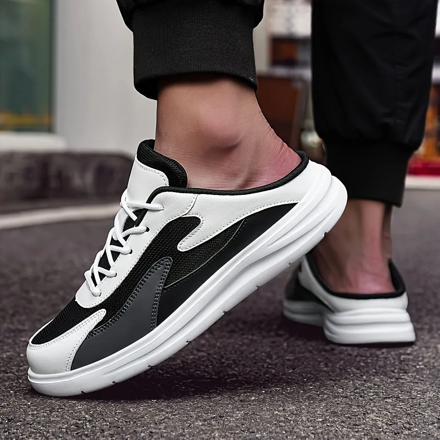 Navy Geometric Lightweight Sneakers