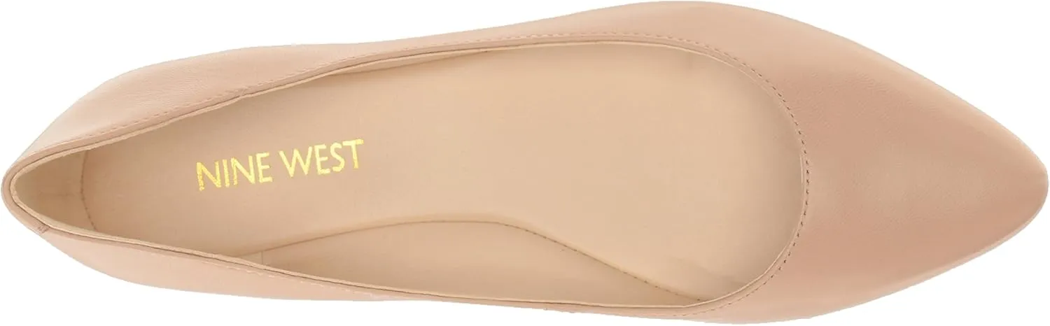 Nine West Women's Speakup Leather Pointed Toe Flat