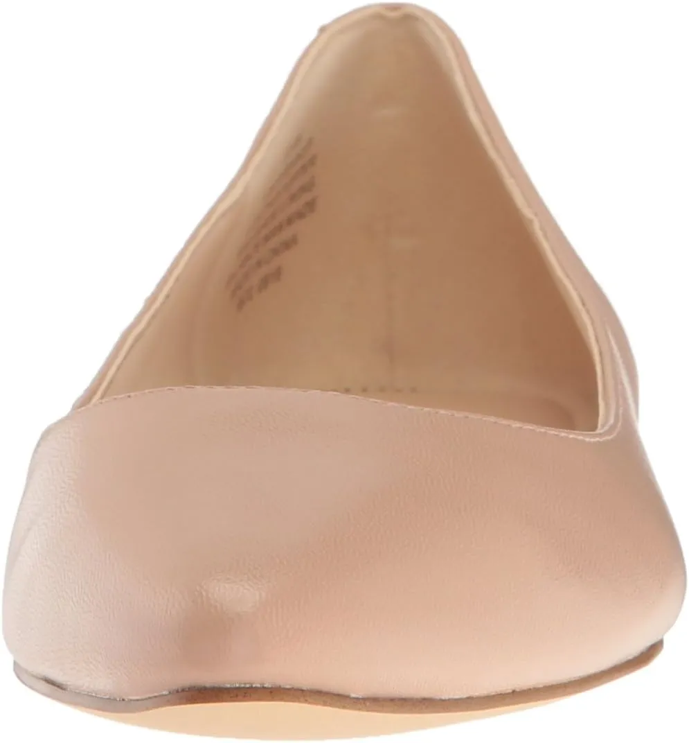Nine West Women's Speakup Leather Pointed Toe Flat