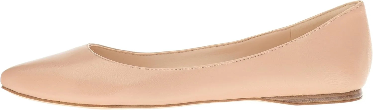 Nine West Women's Speakup Leather Pointed Toe Flat