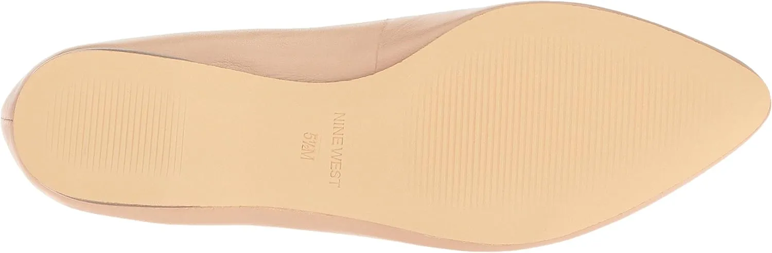 Nine West Women's Speakup Leather Pointed Toe Flat