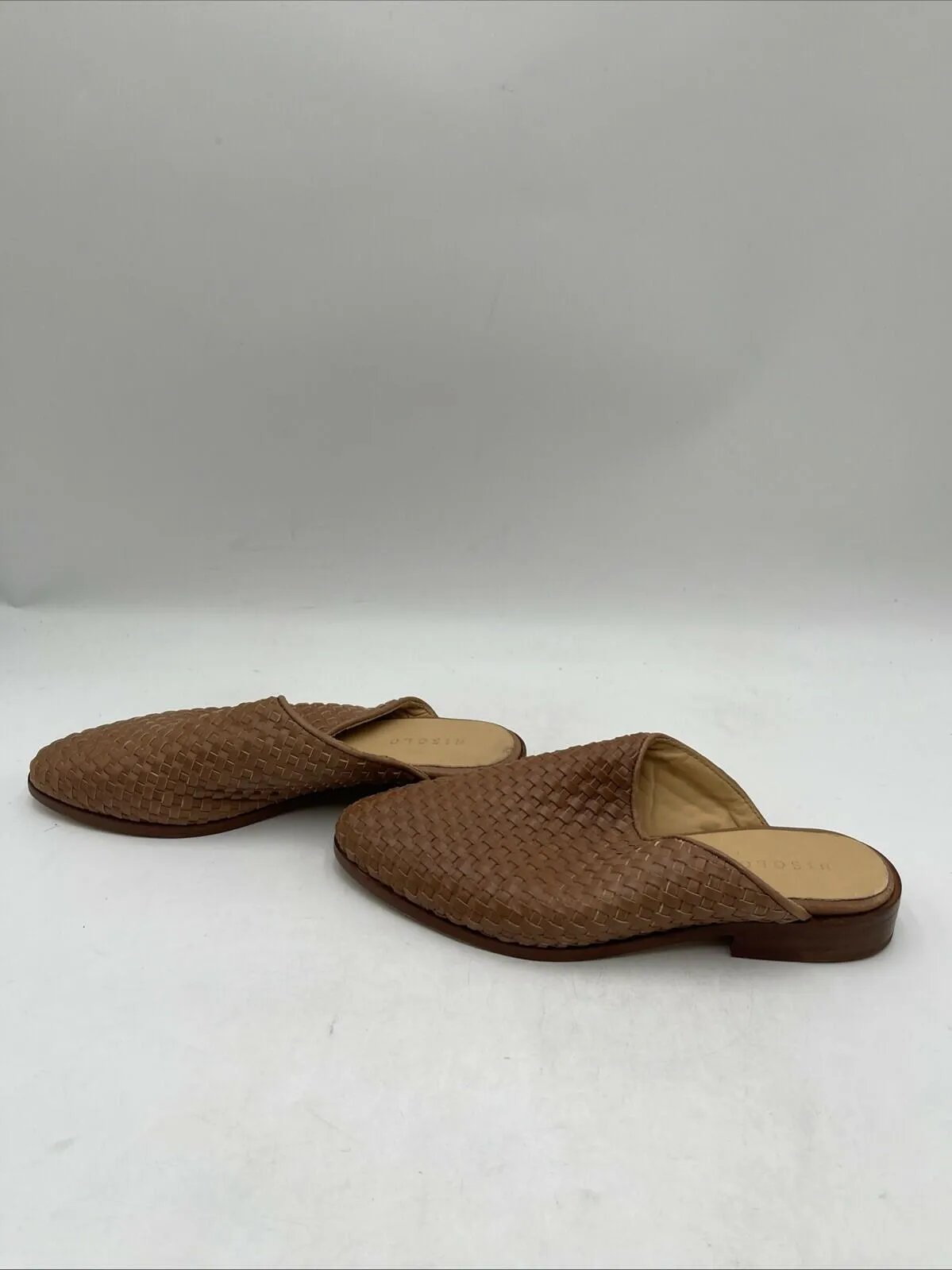 Nisolo Ama Woven Mule Sandals Brown Size 6 - Very Good