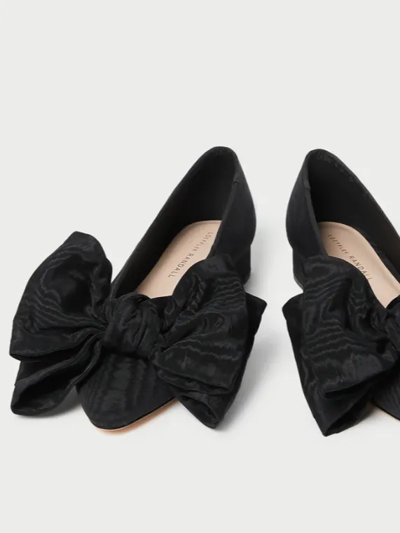 Noa Bow Flat - Black