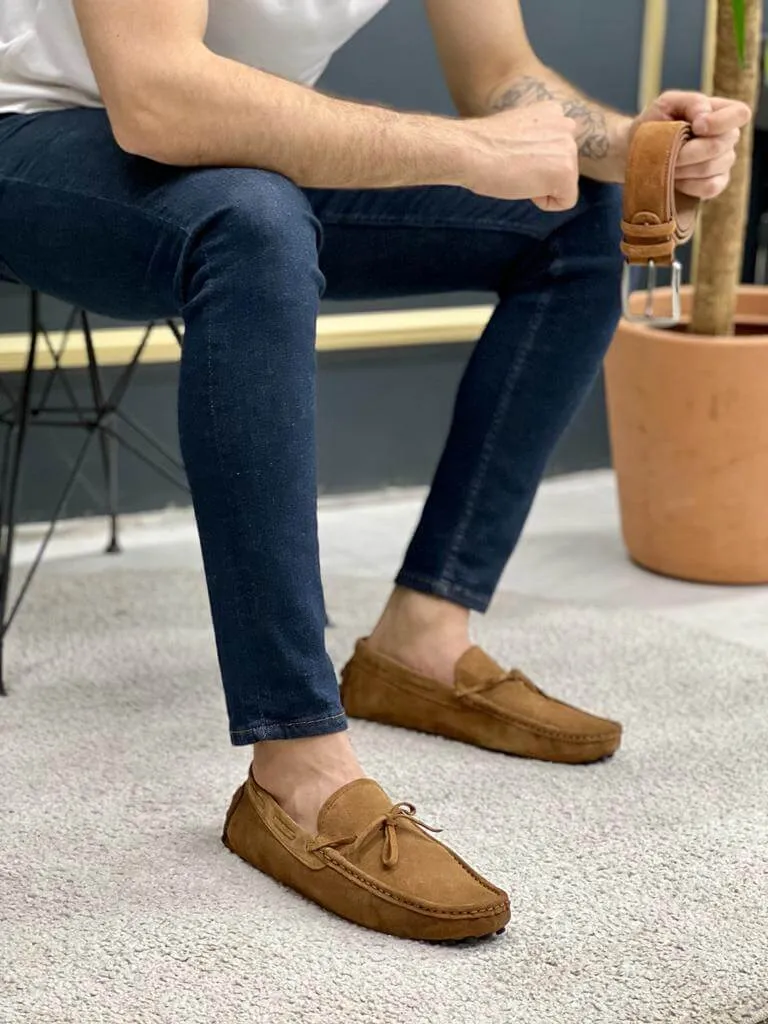 Oakmond Camel Driving Loafers