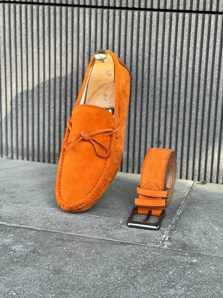 Oakmond Orange Driving Loafers