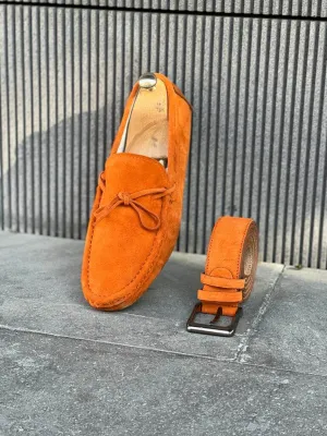 Oakmond Orange Driving Loafers