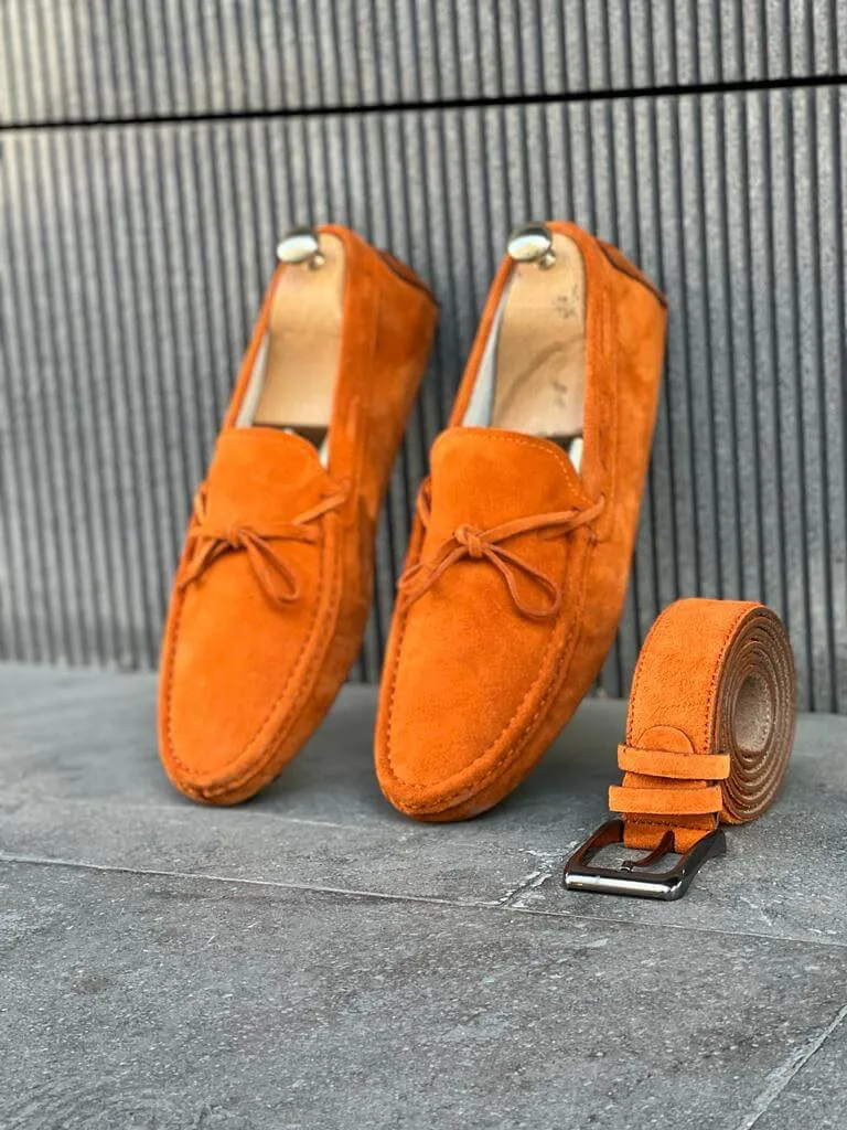 Oakmond Orange Driving Loafers