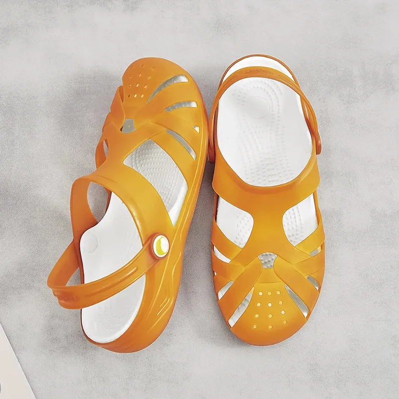 Orange Medusa Sandal Robust and Durable