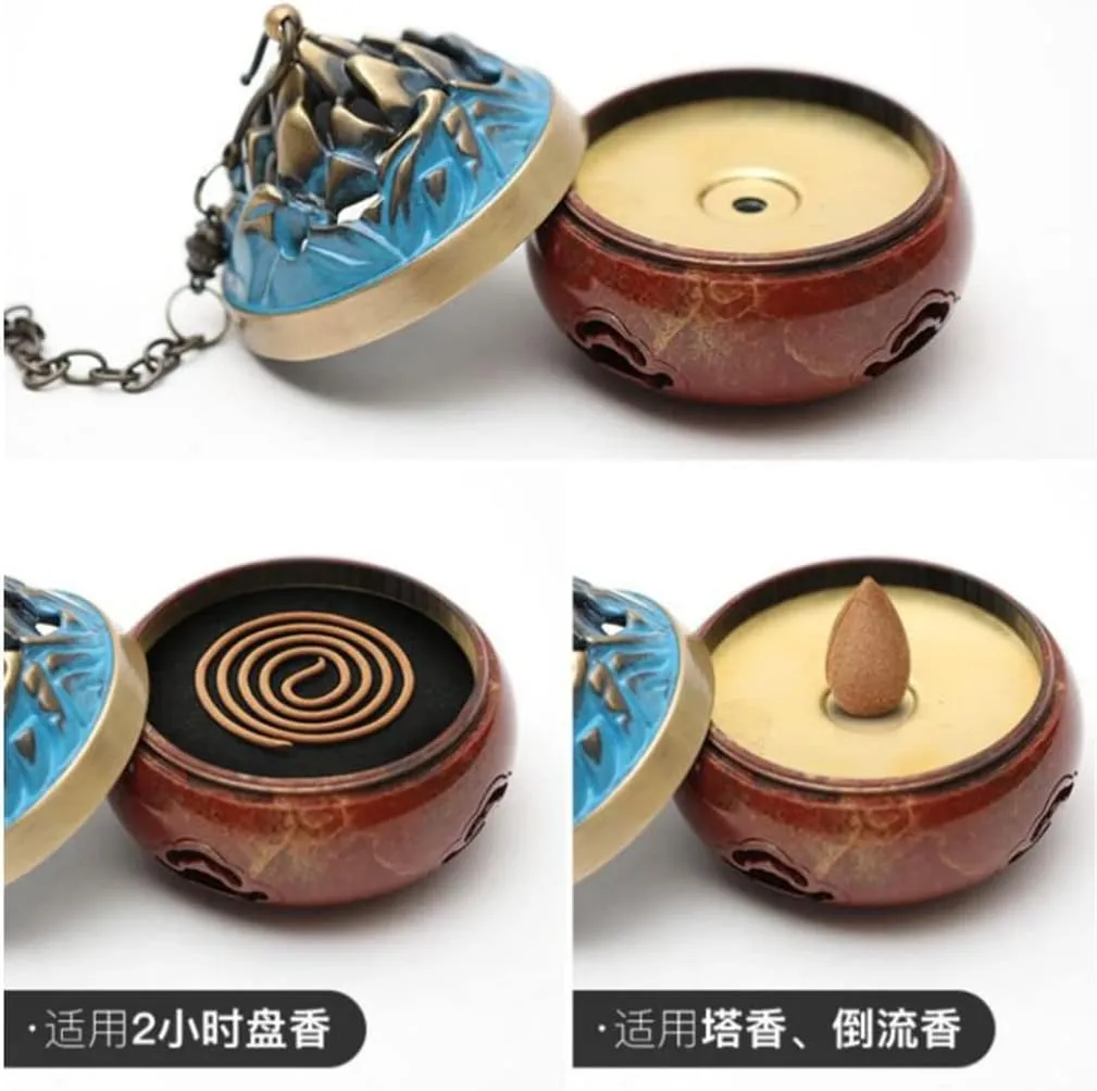 Ornaments Tea Set Ornam T Hangingnace Sinking Sandal Inc Se Burner Home Indoor Tea Ceremony Plate Inc Se Burner/D/16 * 9.3 * 29.5Cm (D 16 * 9.3 * 29.5Cm)