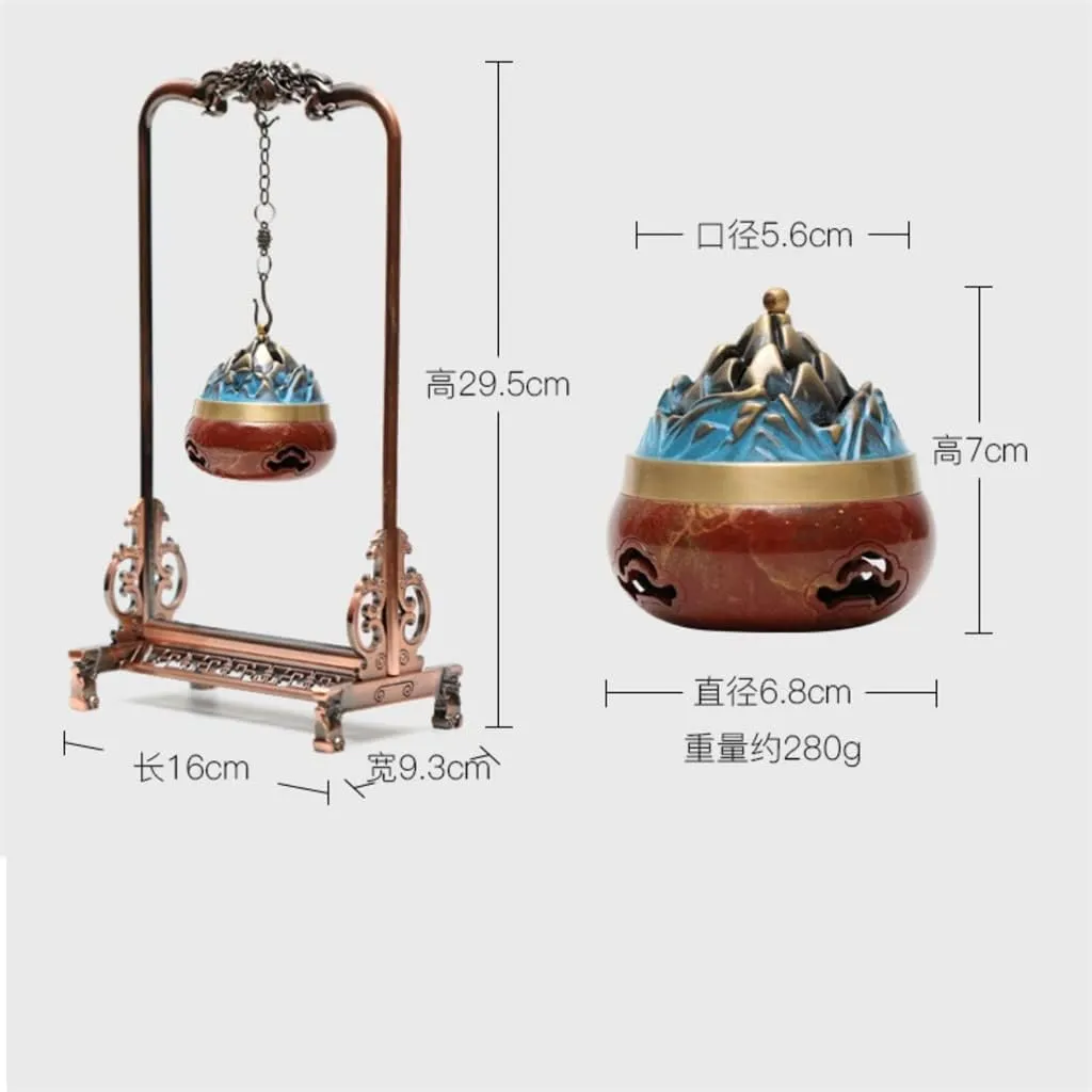 Ornaments Tea Set Ornam T Hangingnace Sinking Sandal Inc Se Burner Home Indoor Tea Ceremony Plate Inc Se Burner/D/16 * 9.3 * 29.5Cm (D 16 * 9.3 * 29.5Cm)