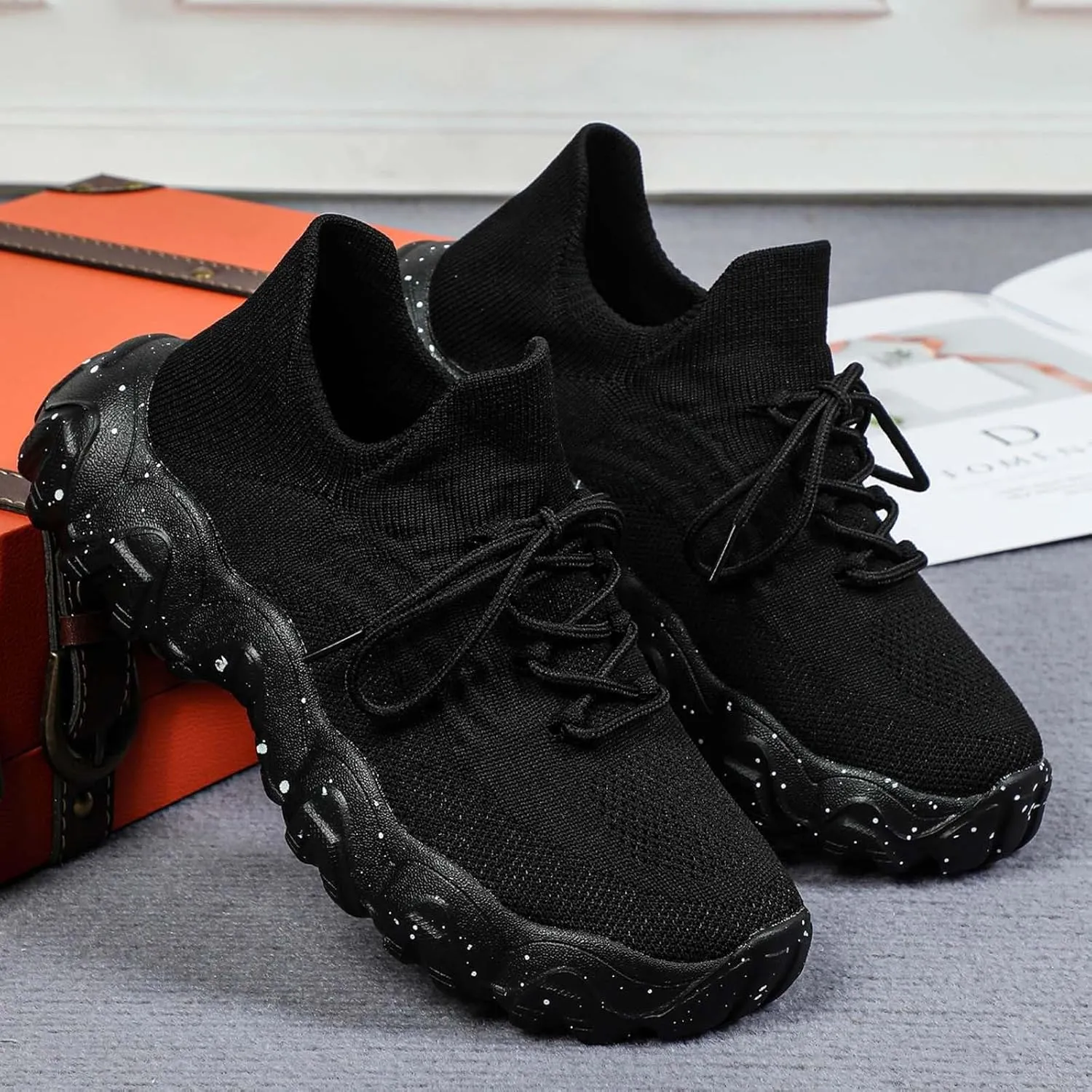 Ortho Pro Shoes for Women, Nurse Babe Shoes, Women's Mesh Orthopedic Classic Lace Up Sneakers Shoes
