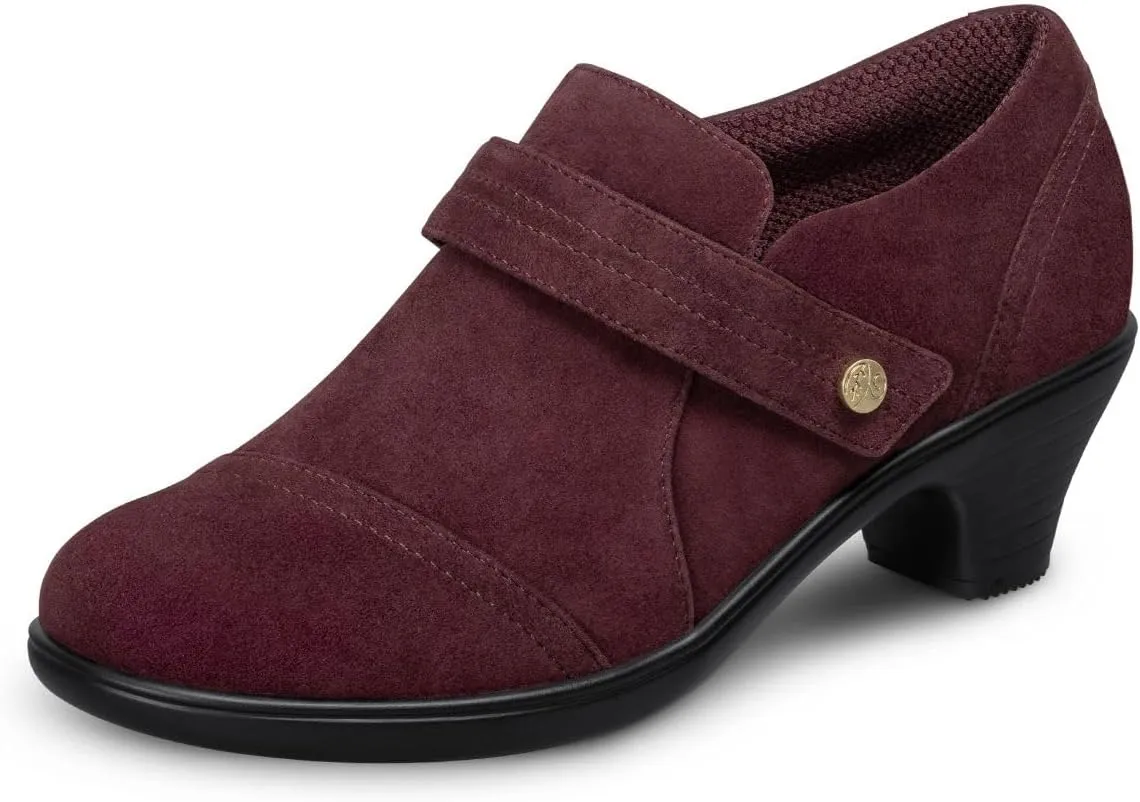 Orthofeet Women's Orthopedic Leather Eva Wedge Shoe for Foot Pain Relief