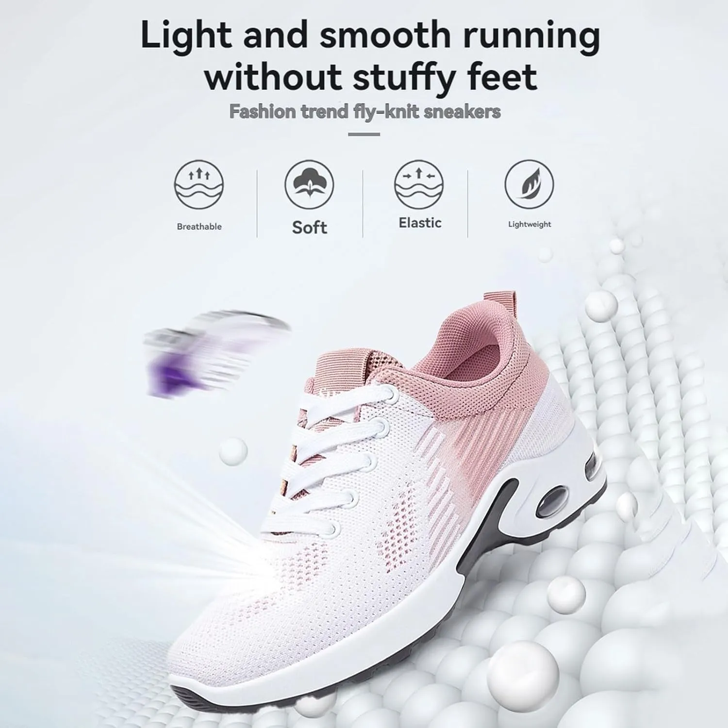 Orthopedic Tennis Shoes for Women, Air Cushion Comfort Wear Orthowear Shoes for Women with Arch Support, Women's Fashion Sneakers Breathable Sports Casual Walking Running Jogging Shoe