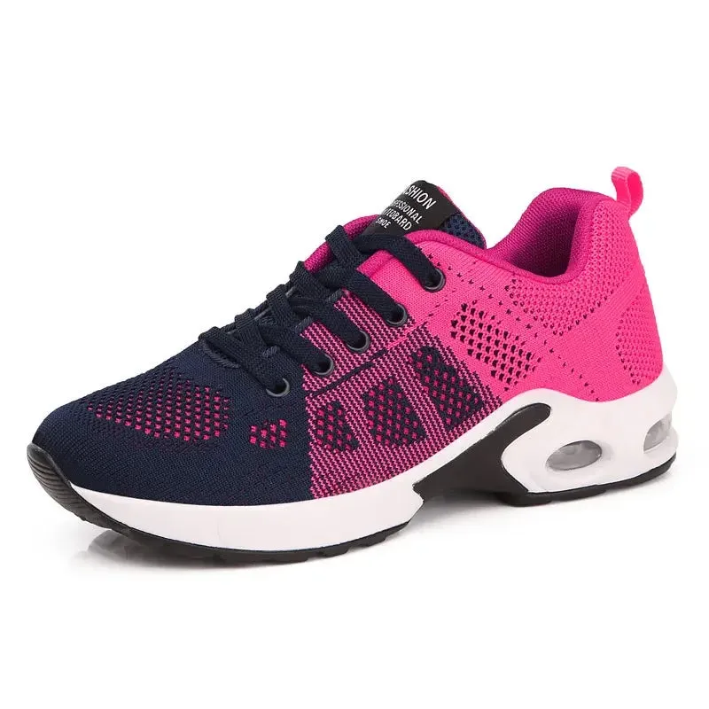 Outdoor Breathable Mesh Sneakers - Height Increasing Light Walking Shoes