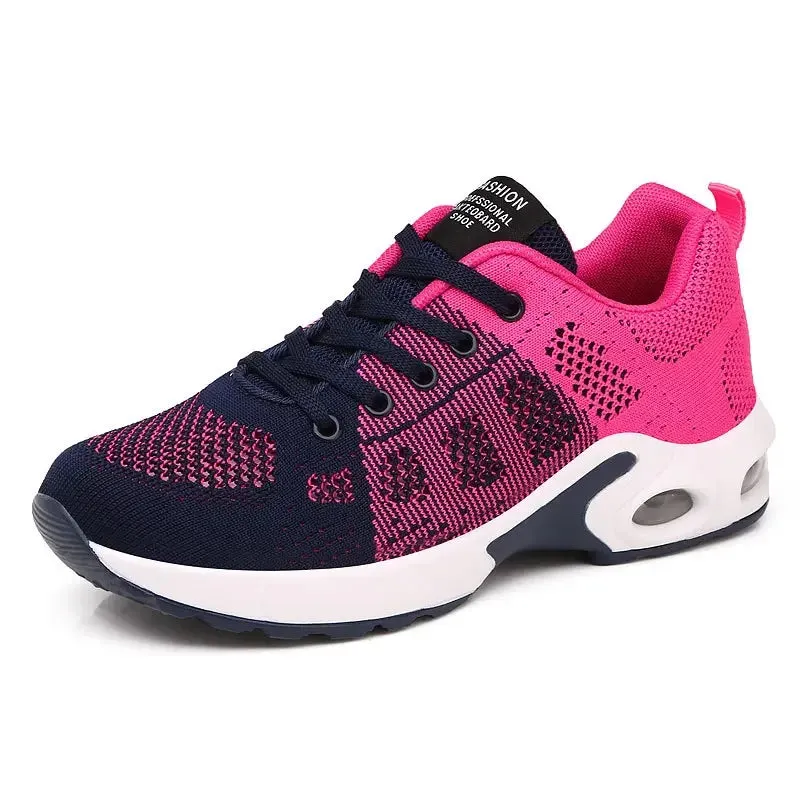 Outdoor Breathable Mesh Sneakers - Height Increasing Light Walking Shoes