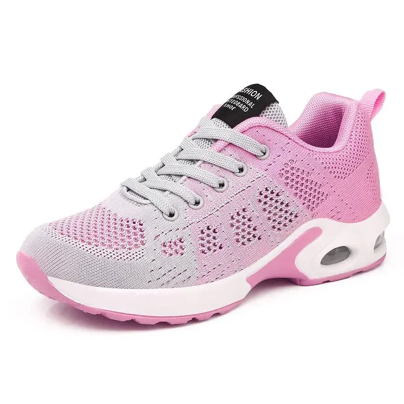 Outdoor Breathable Mesh Sneakers - Height Increasing Light Walking Shoes