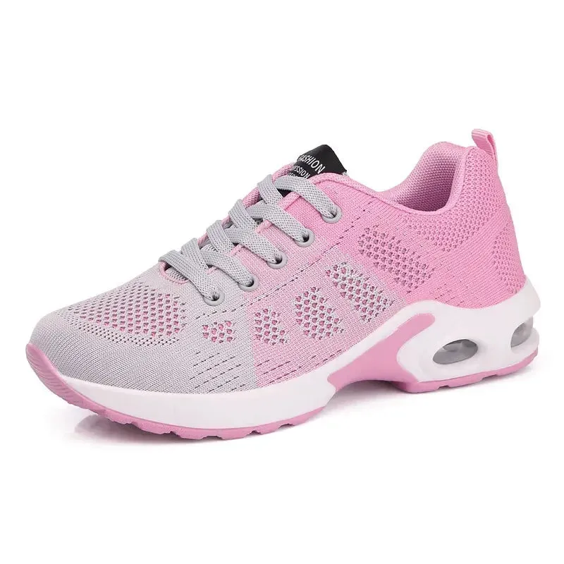 Outdoor Breathable Mesh Sneakers - Height Increasing Light Walking Shoes