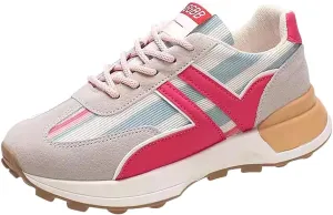 Padgene Sneakers for Women Casual Walking Shoes Comfortable Tennis Lace Up Non-Slip Running Shoes Womens Fashion Sneakers
