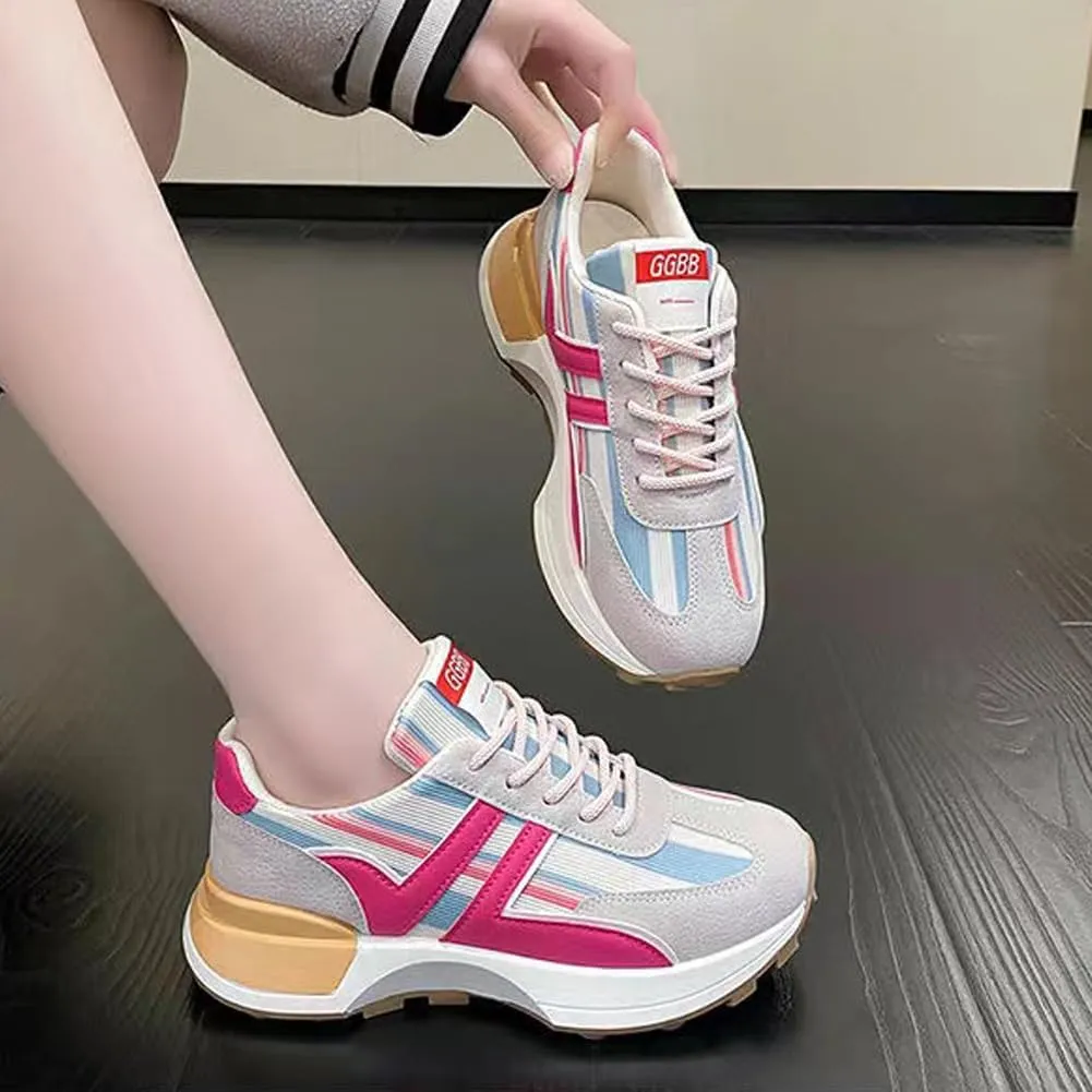 Padgene Sneakers for Women Casual Walking Shoes Comfortable Tennis Lace Up Non-Slip Running Shoes Womens Fashion Sneakers