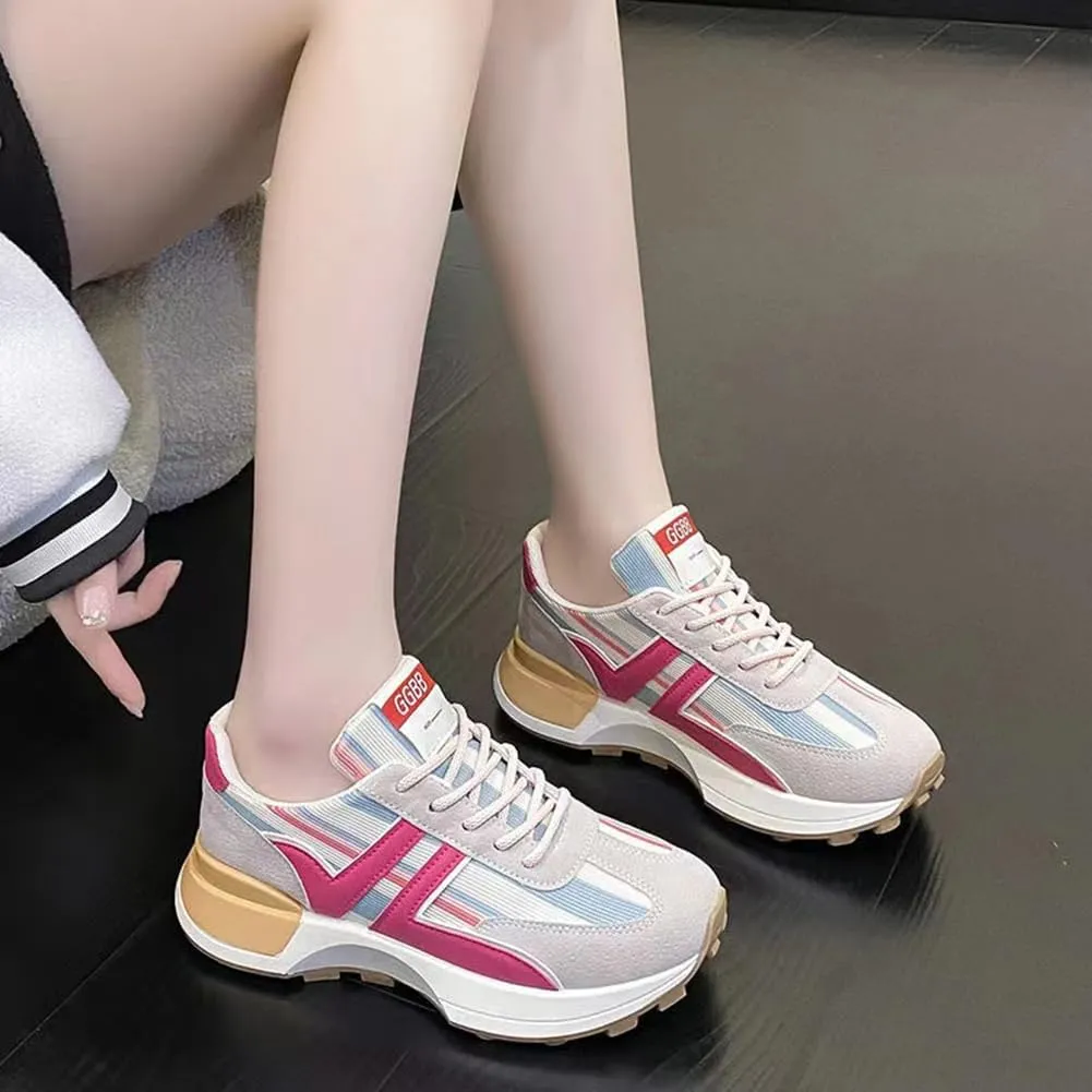 Padgene Sneakers for Women Casual Walking Shoes Comfortable Tennis Lace Up Non-Slip Running Shoes Womens Fashion Sneakers
