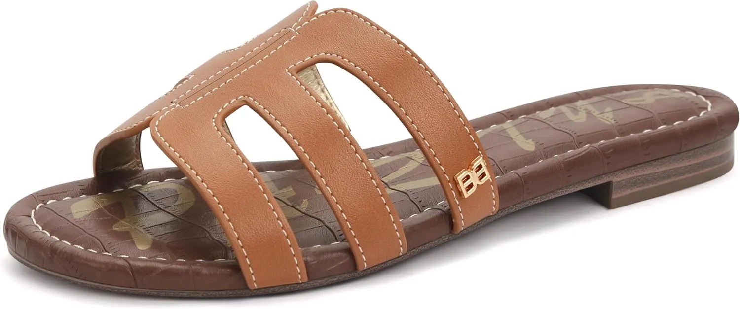 PARTY Women's Slide Sandals - Summer Open Toe H-Band Flat Sandal for Women, Slip On Casual Dressy Beach Ladies Sandal