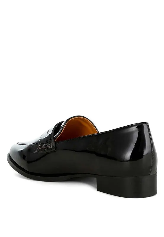 Patent Pleather Penny Loafers