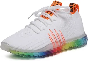 peggy piggy Women's Sports Shoes Rainbow Jelly Soles Sneakers Breathable Shoes