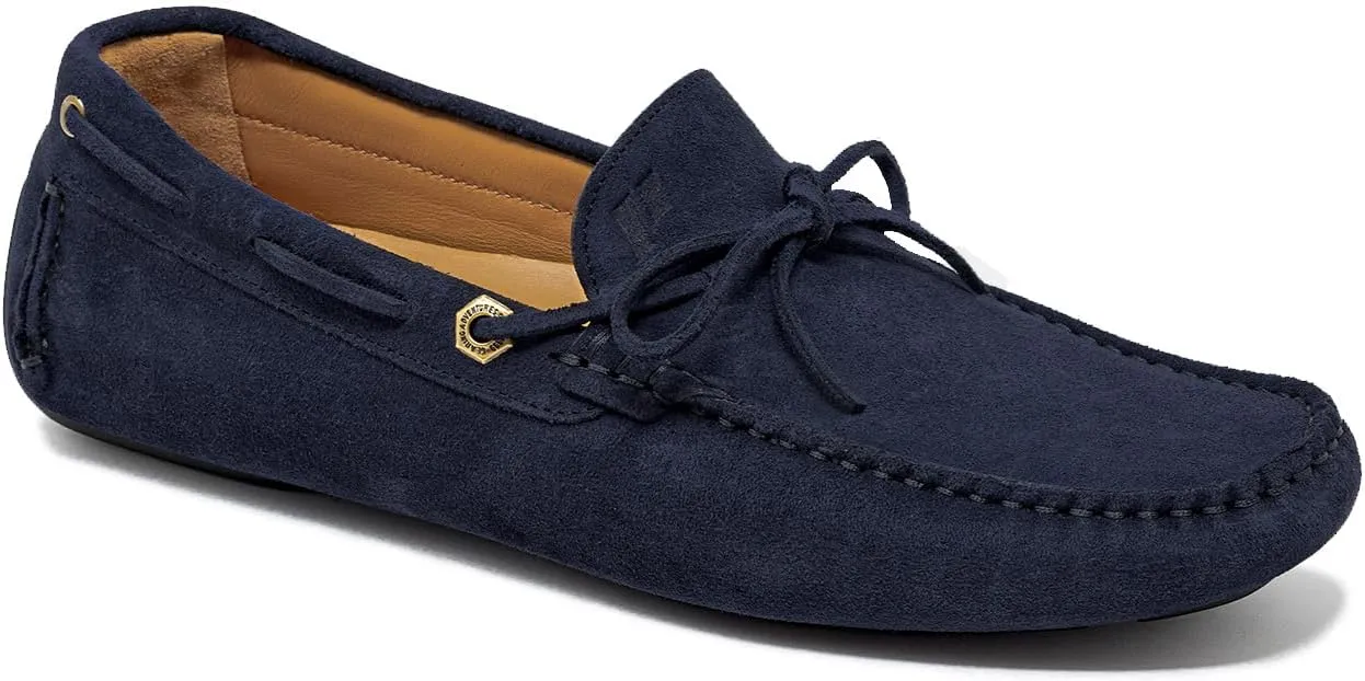 Piloti Mens Driving Shoes, Stylish Comfortable Atlas Italian Suede Soft Lightweight Footwear, Casual Classy Everyday Sneakers