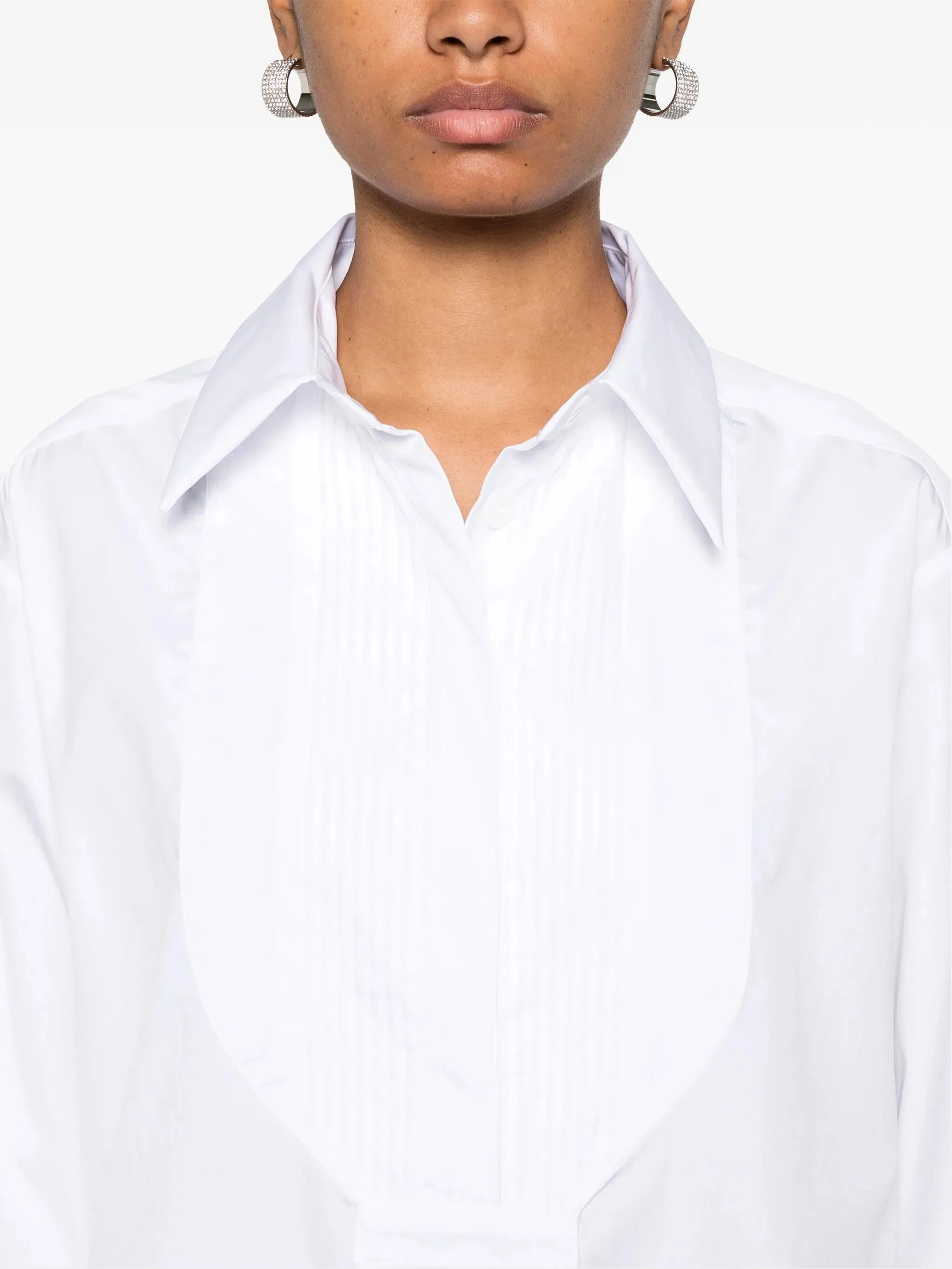 Pleat-detail Shirt
