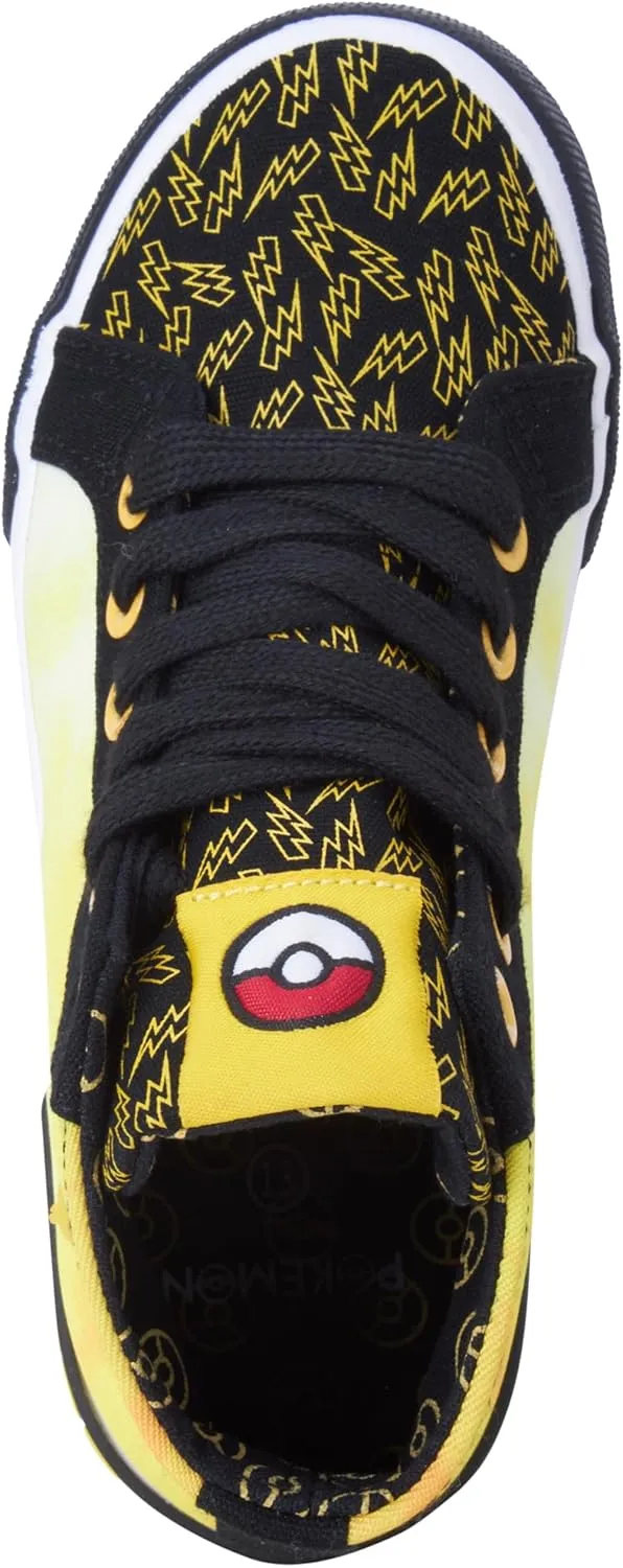Pokemon Boys’ Pikachu Shoes – Canvas High Top Sneakers – Kids Youth Lightweight Running Shoes (11-3)