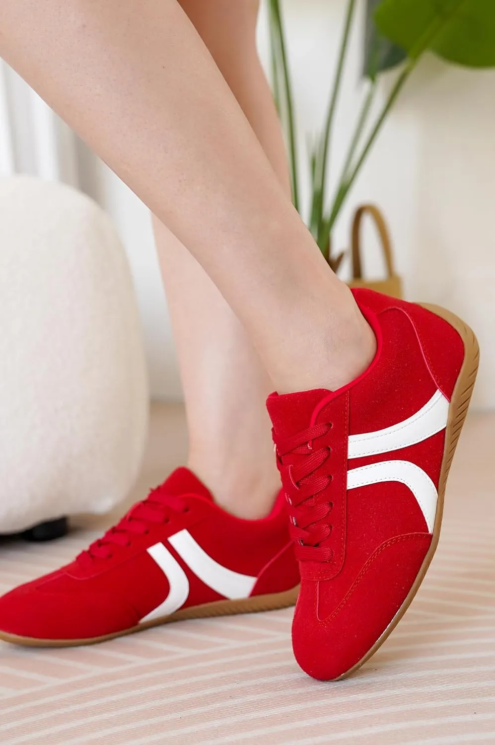 Project Cloud Leather Barefoot Shoes Women – Memory Foam Lace-Up Womens Sneakers – Lightweight & Non Slip Womens Shoes Casual – All-Day Women's Fashion Sneakers for 2025