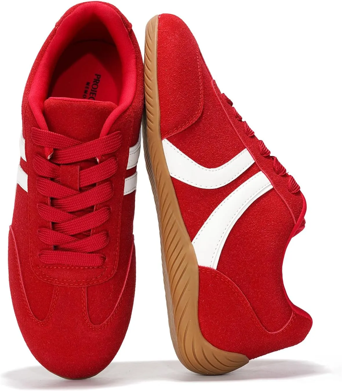 Project Cloud Leather Barefoot Shoes Women – Memory Foam Lace-Up Womens Sneakers – Lightweight & Non Slip Womens Shoes Casual – All-Day Women's Fashion Sneakers for 2025