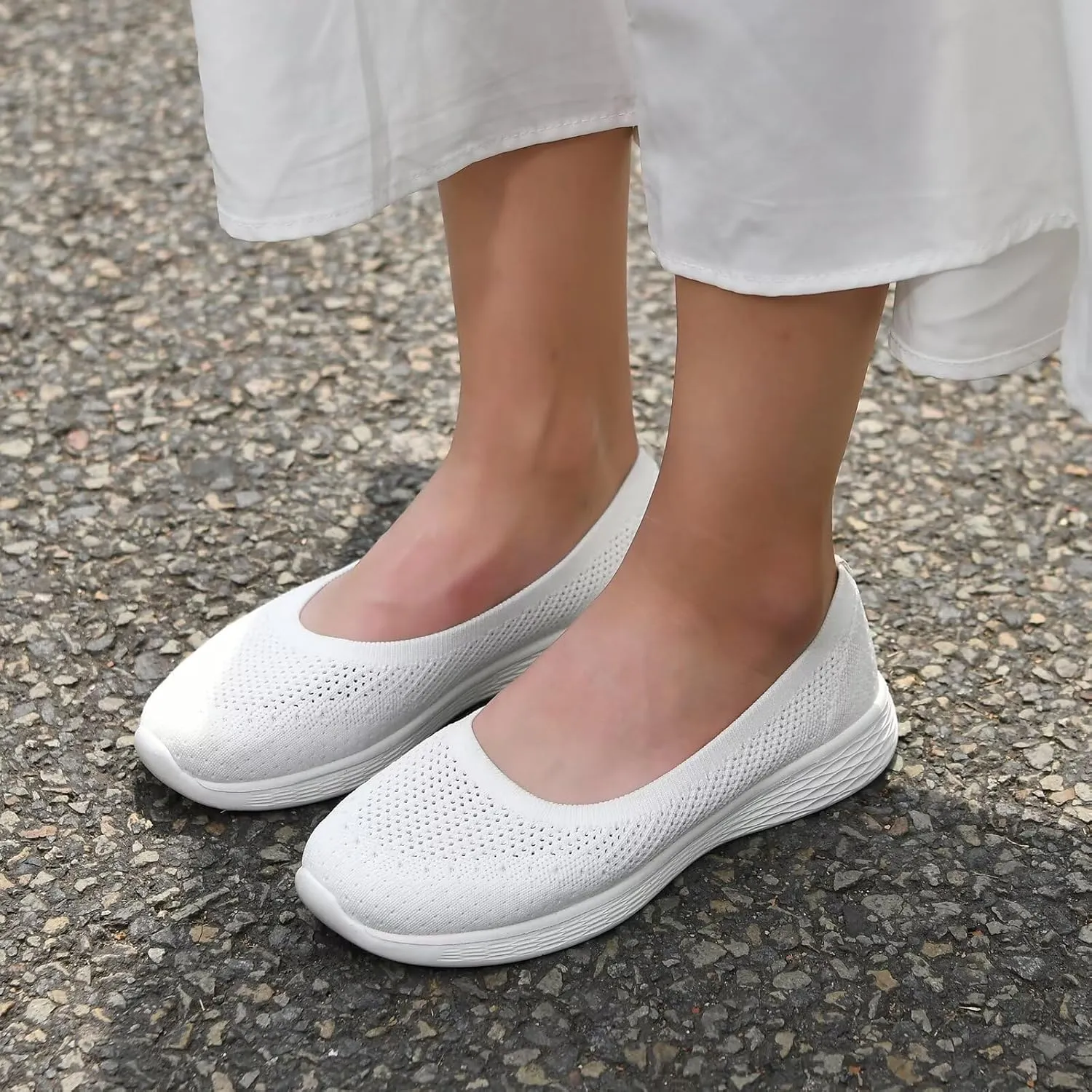 Puxowe Women's Shoes for Women Round Toe Slip on Women's Walking Flat Shoes Memory Foam Shoes Mesh Casual Nurse Sneakers Dress Shoes
