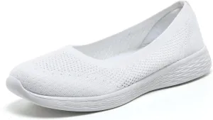 Puxowe Women's Shoes for Women Round Toe Slip on Women's Walking Flat Shoes Memory Foam Shoes Mesh Casual Nurse Sneakers Dress Shoes