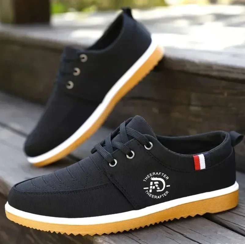 Rafter Men's Casual Canvas Sneakers - Lightweight and Breathable Walking Loafers