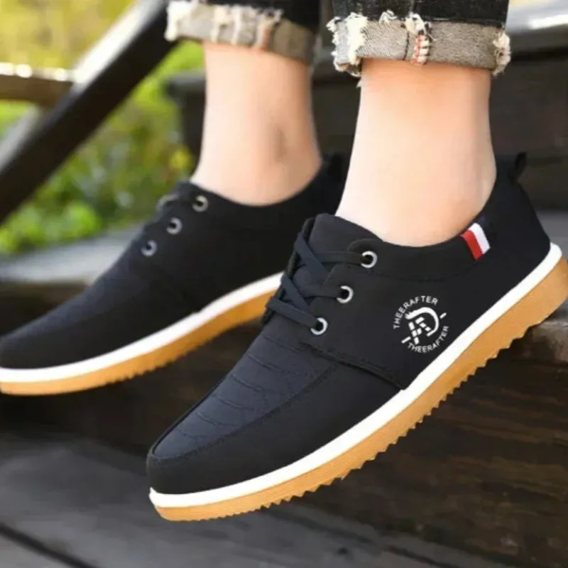 Rafter Men's Casual Canvas Sneakers - Lightweight and Breathable Walking Loafers