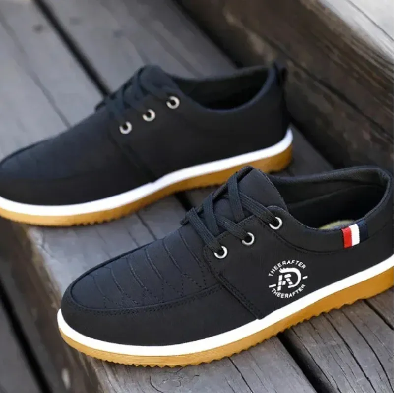 Rafter Men's Casual Canvas Sneakers - Lightweight and Breathable Walking Loafers