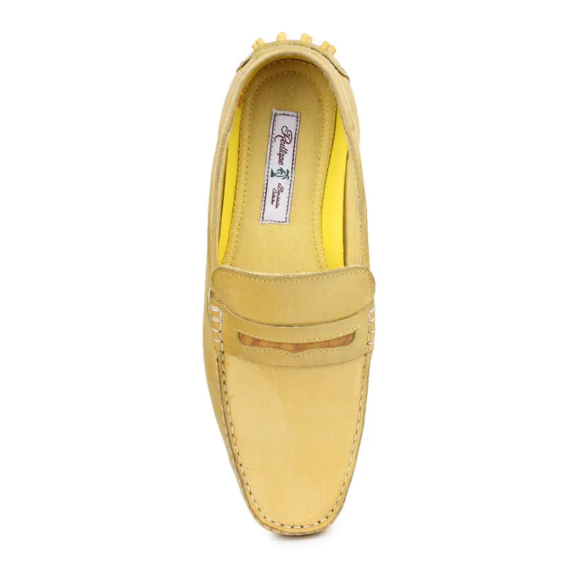 Red Tape Men Yellow Driving Shoes